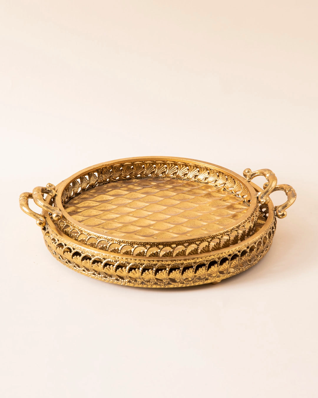 Gold Baroque Serving Tray - Small