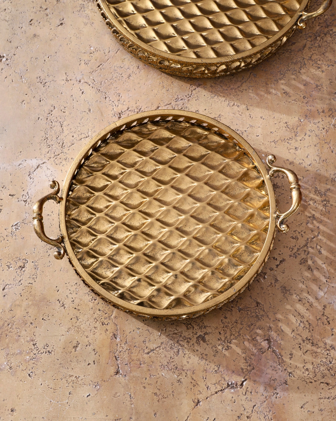 Gold Baroque Serving Tray - Small