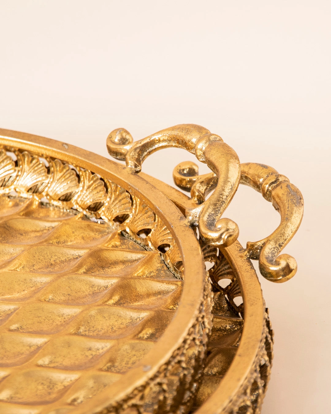 Gold Baroque Serving Tray - Small