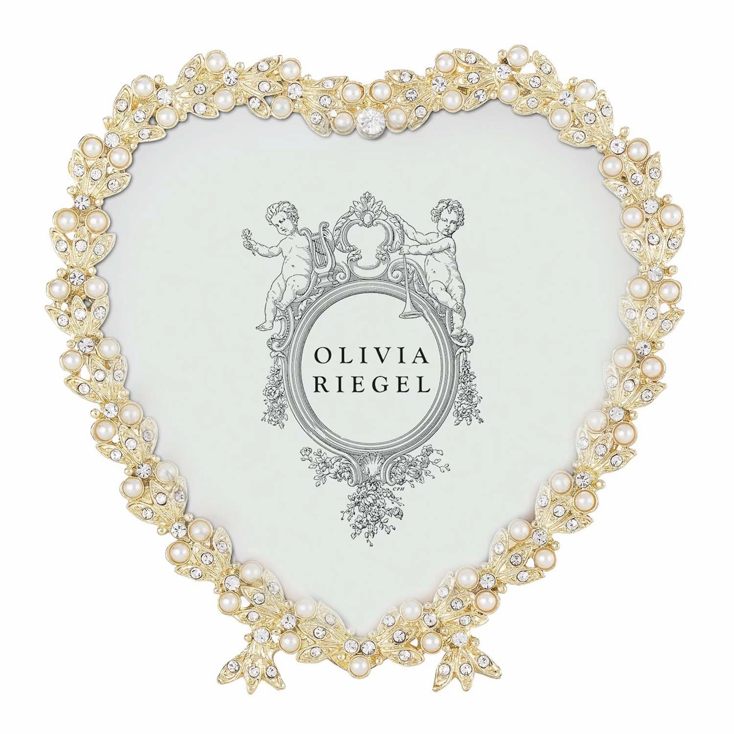 Gold Contessa Heart Frame - 3.5" Tallpicture frame ,decorative photo frame 
