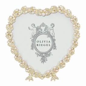 Gold Contessa Heart Frame - 3.5" Tallpicture frame ,decorative photo frame 