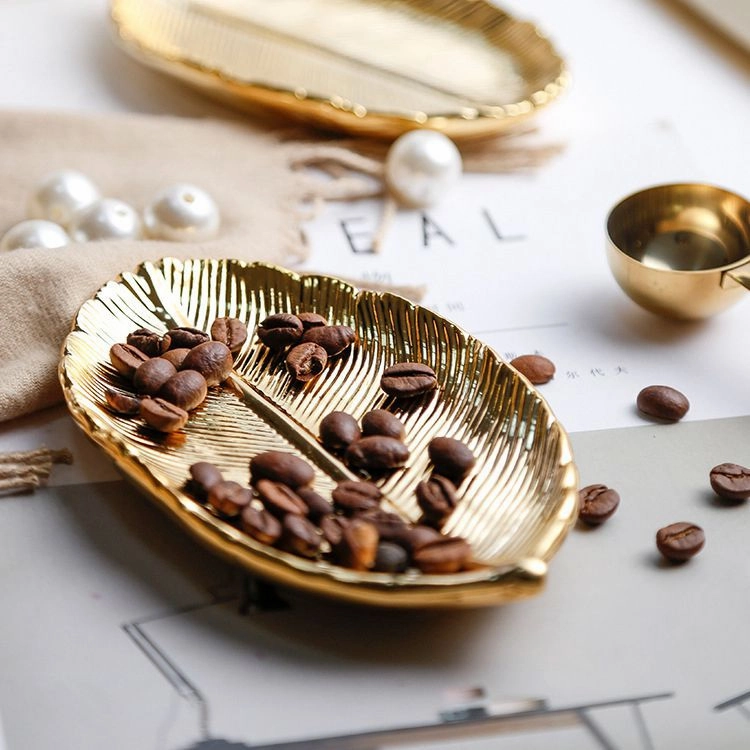 Gold Leaf Jewellery Dish