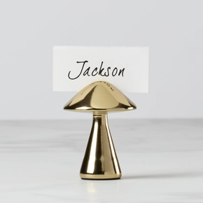 Gold Mushroom Placecard Holderhome decor ,wall decor 