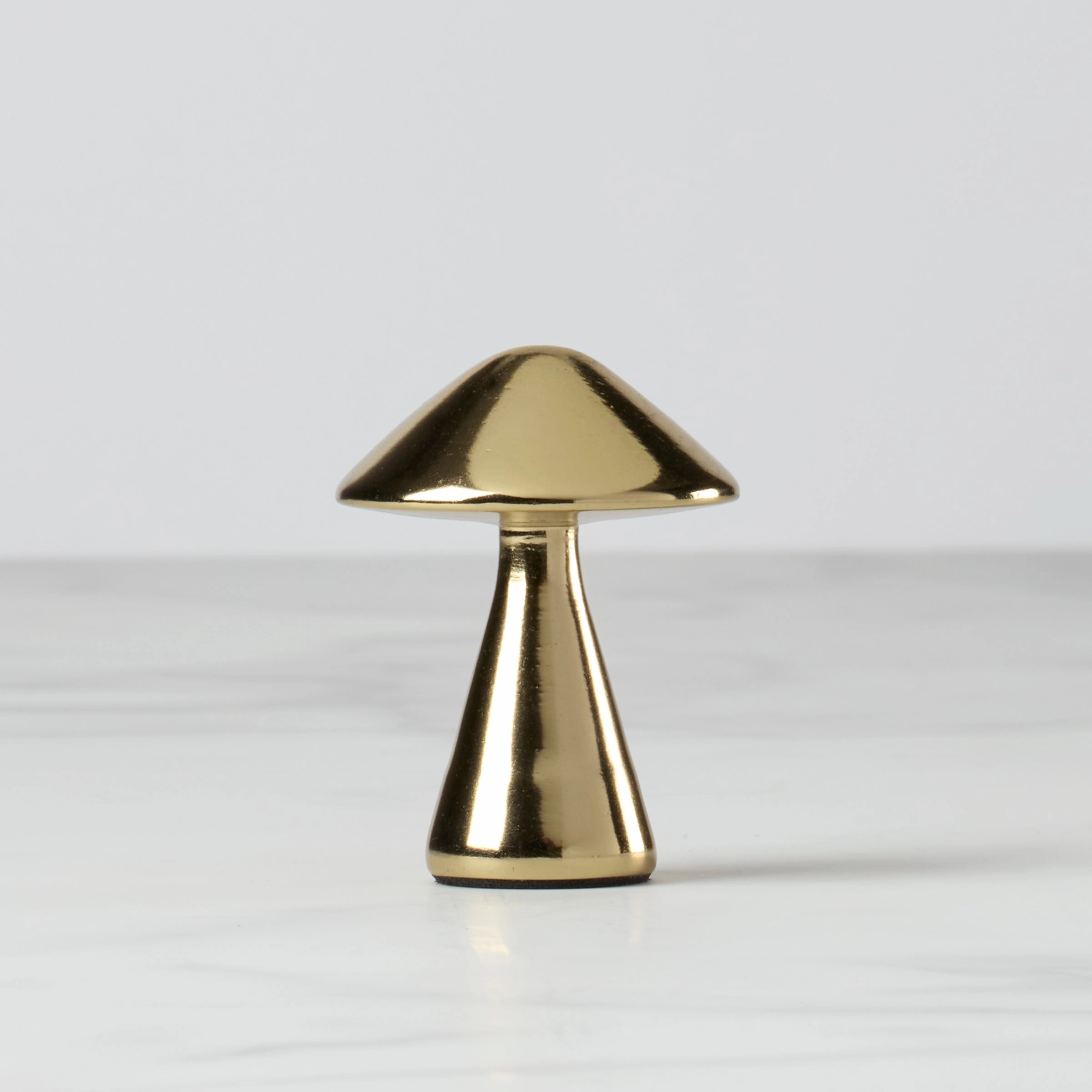 Gold Mushroom Placecard Holder