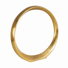 Gold Ring Sculpture - Mediumnordic style desktop ornaments