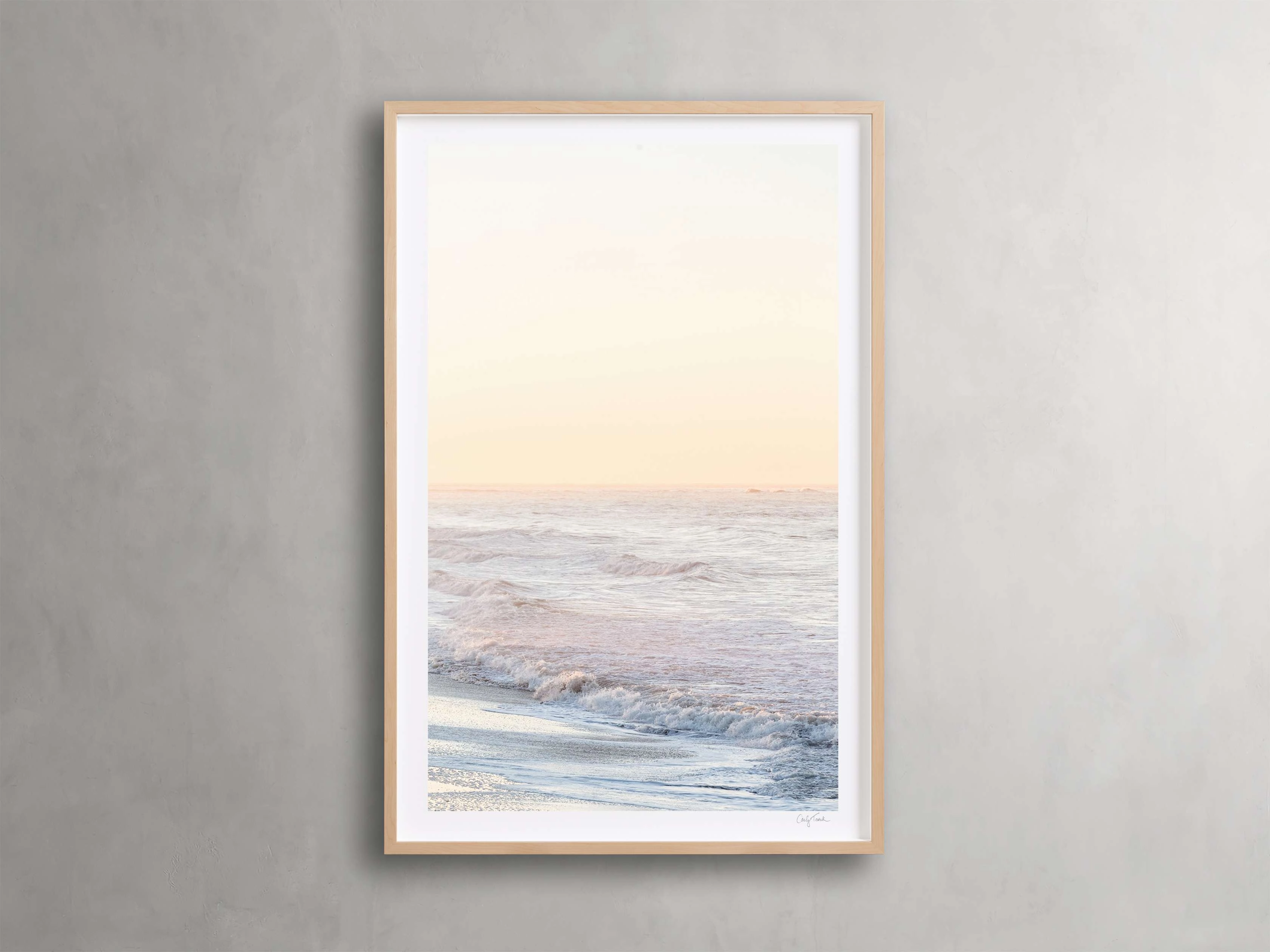 Golden Coast Framed Print IIInordic style wall decor