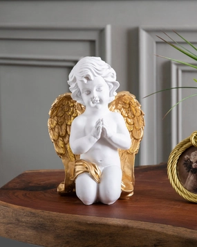 Golden Grace Angel Cherub Figurinehome decor ,wall decor 