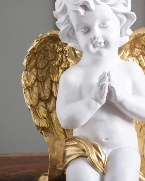 Golden Grace Angel Cherub Figurine
