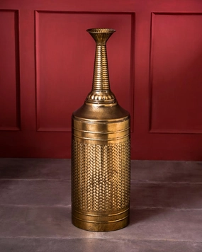 Golden Honeycomb Tall Planter 40"home decor ,wall decor 