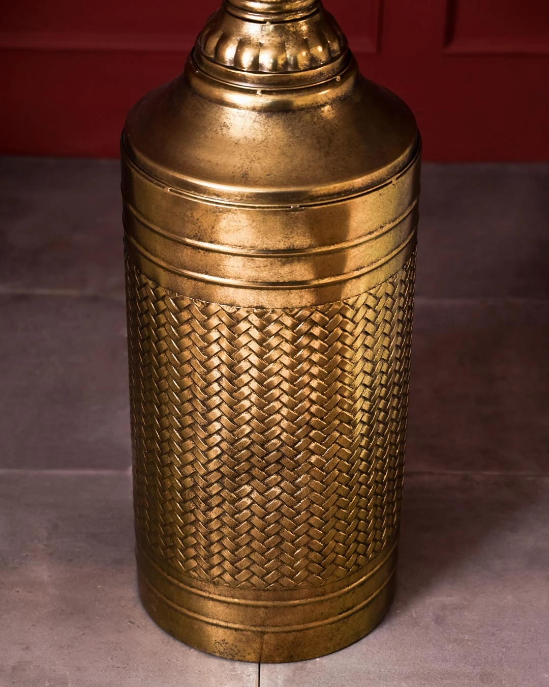 Golden Honeycomb Tall Planter 40"