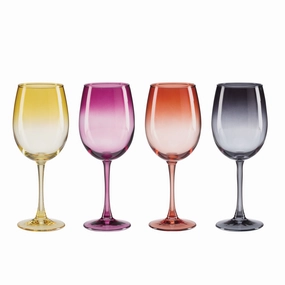 Golden Hour All-Purpose Wine Glasses - Set Of 4glass cups ,personalized mugs 