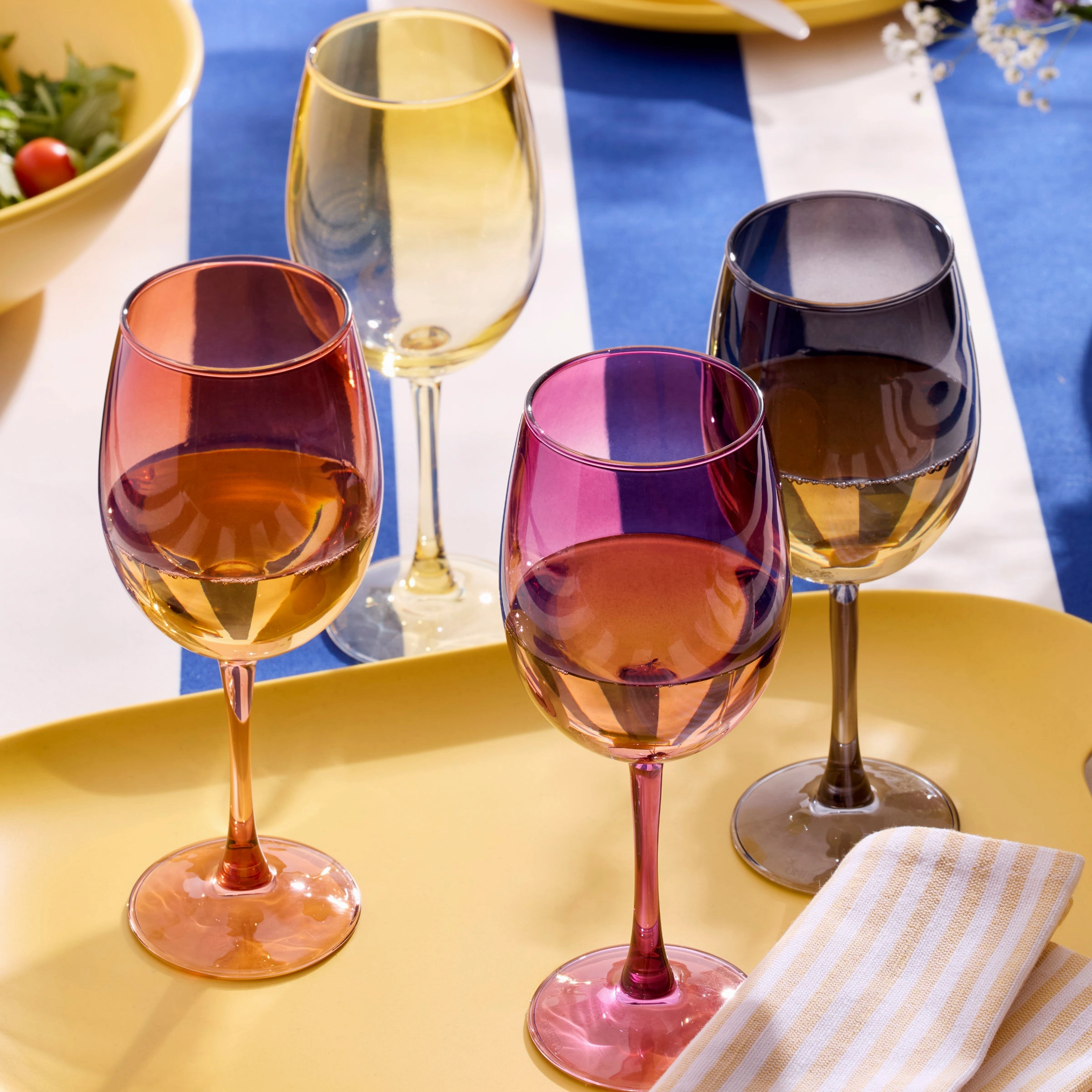 Golden Hour All-Purpose Wine Glasses - Set Of 4