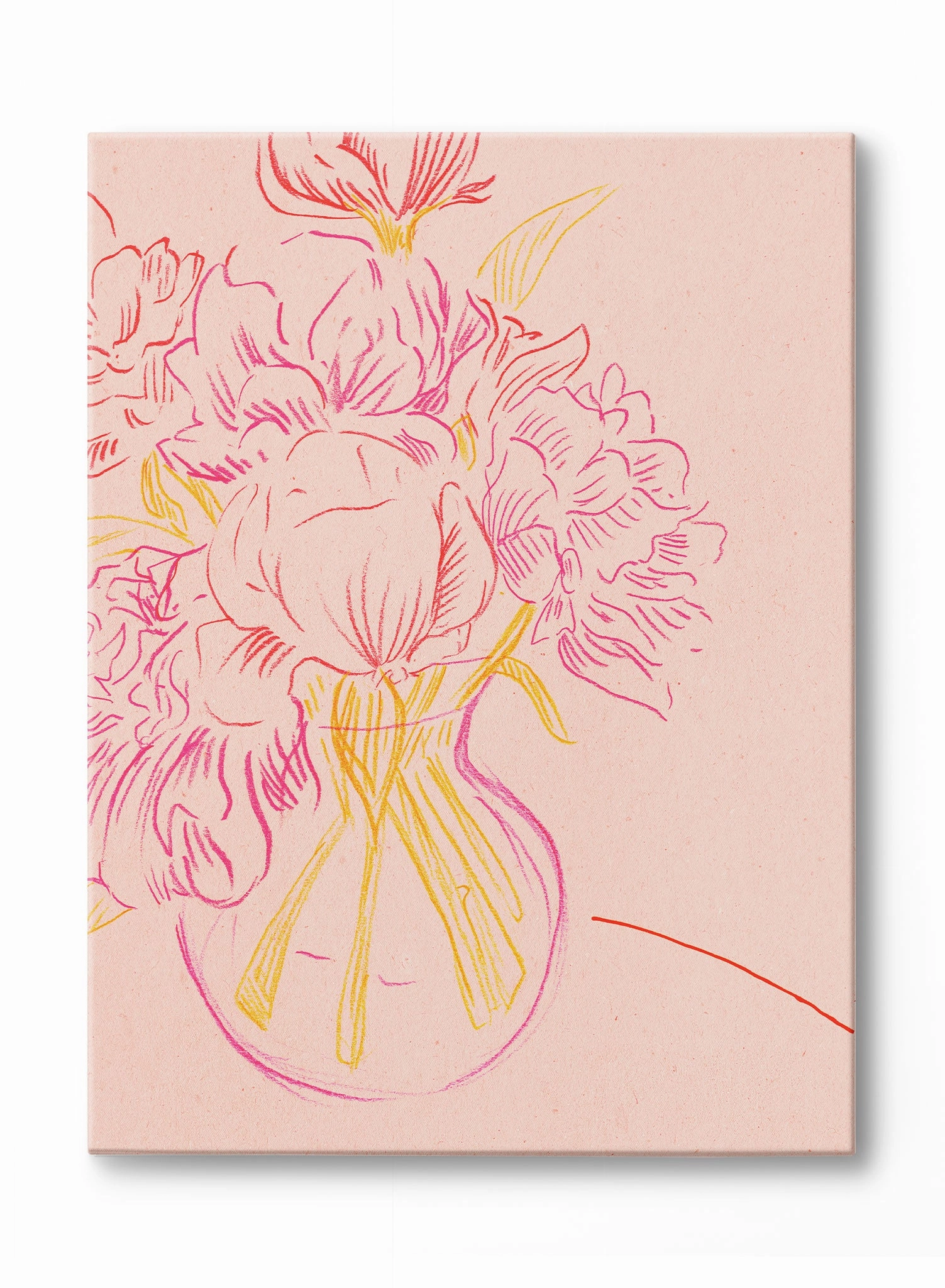 Golden Hour Flowers, Canvasindoor decorative canvas print