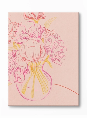 Golden Hour Flowers, Canvasindoor decorative canvas print