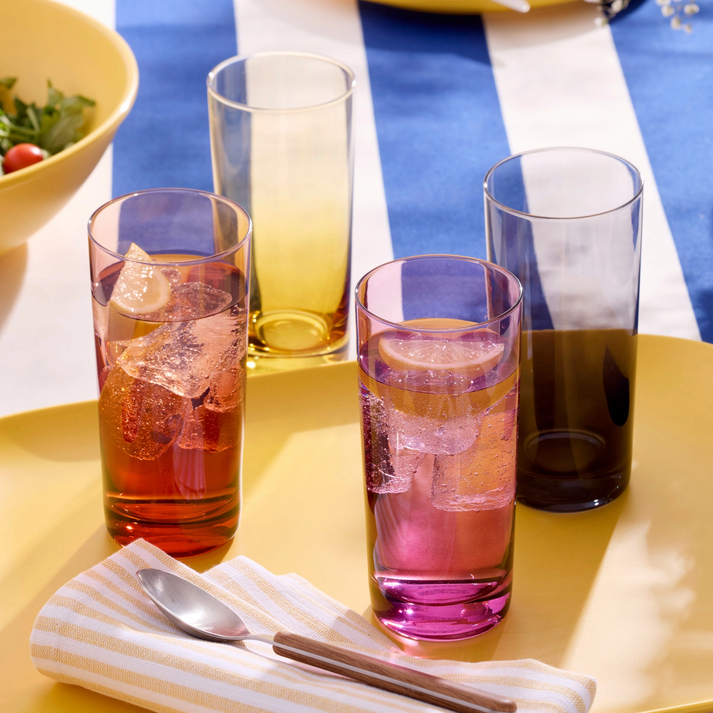 Golden Hour Highball Glasses - Set Of 4