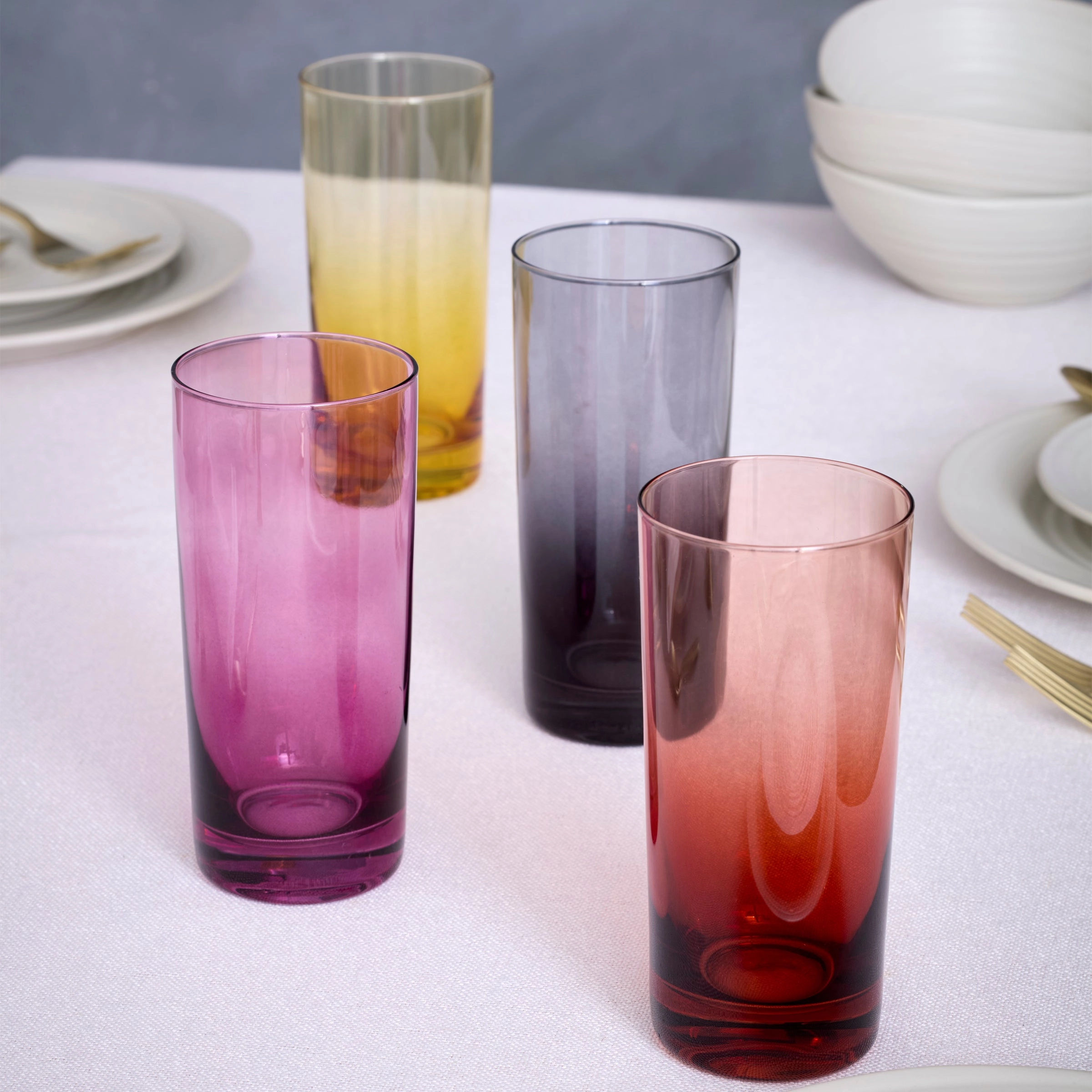Golden Hour Highball Glasses - Set Of 4