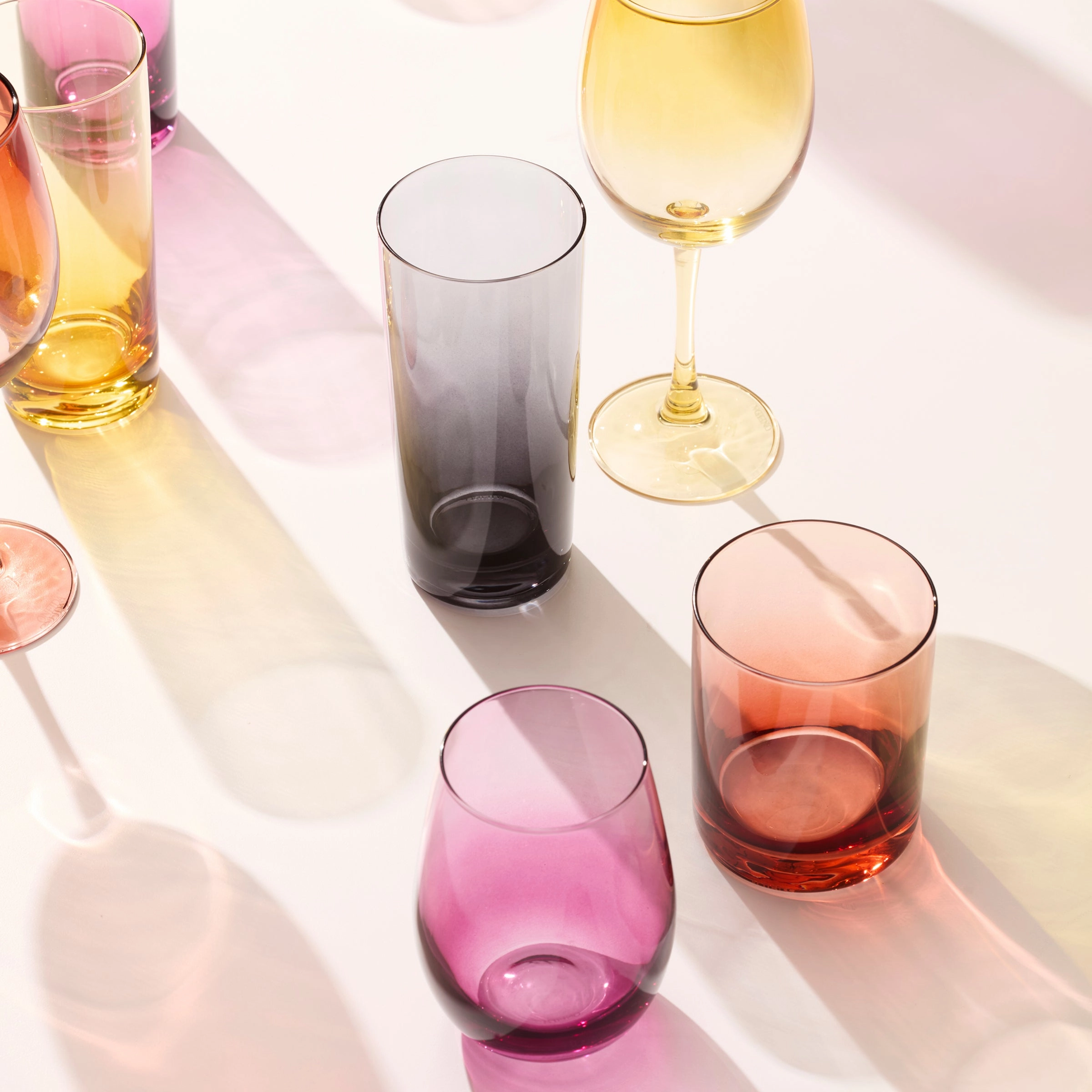 Golden Hour Highball Glasses - Set Of 4
