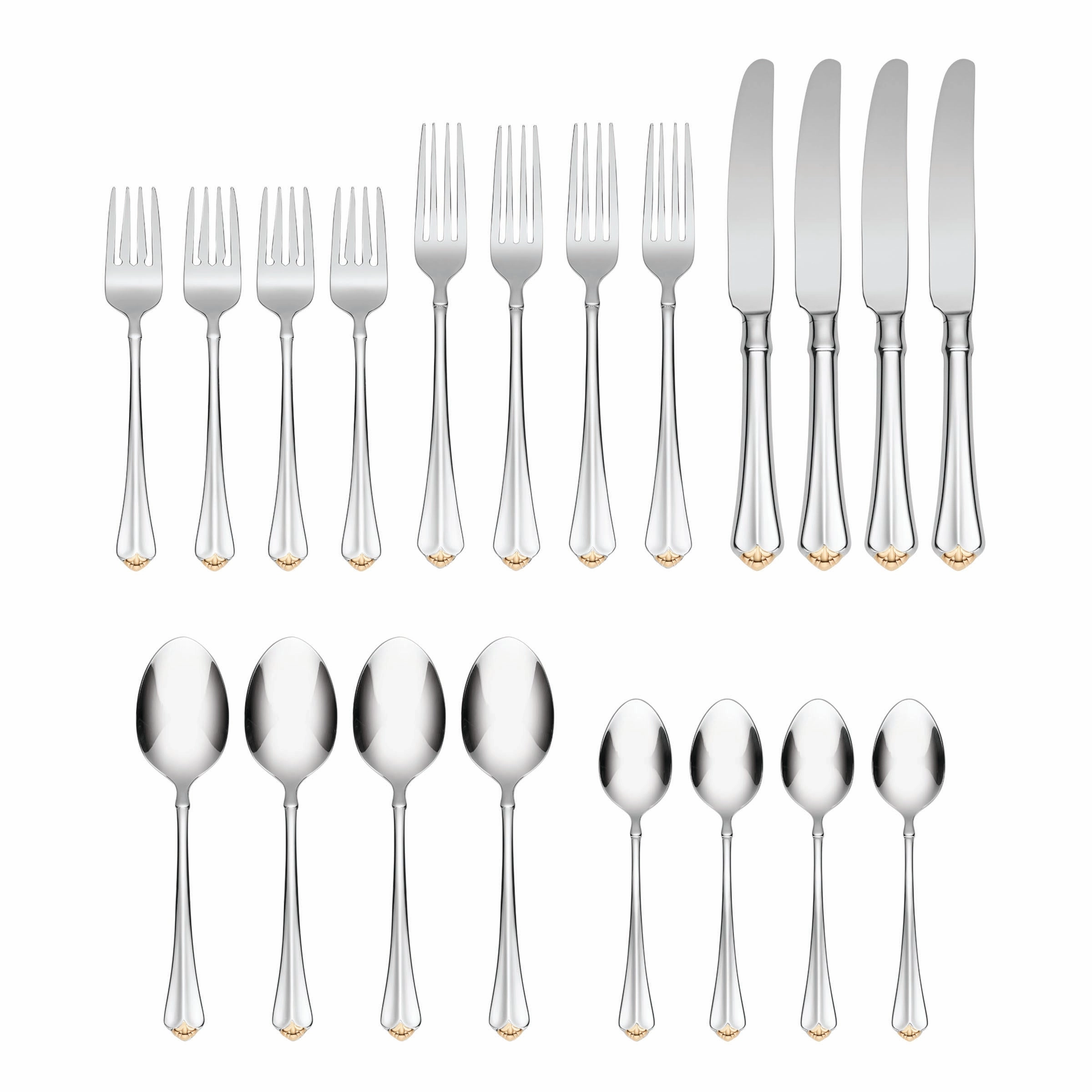 Golden Juilliard 20 Piece Flatware Set