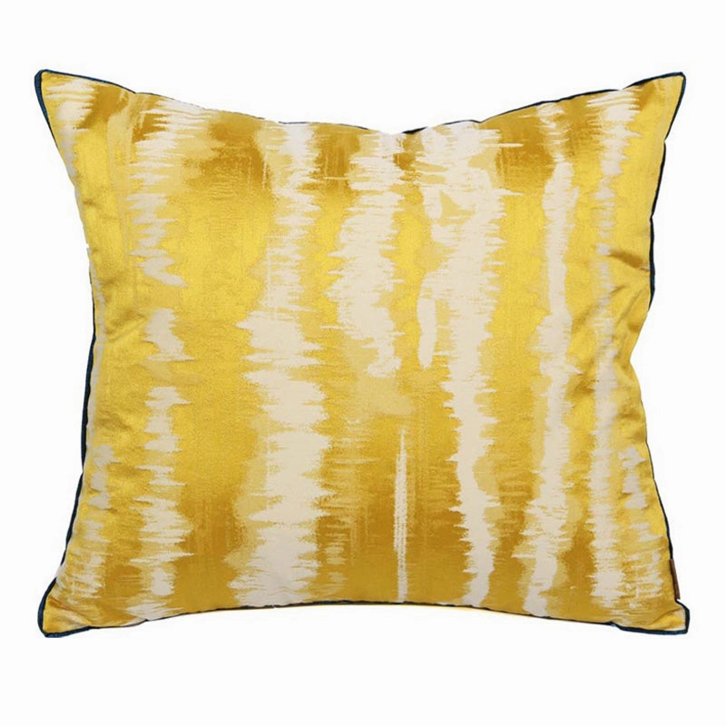 Golden Yellow Print Throw Cushionhome decoration ,modern home decor 