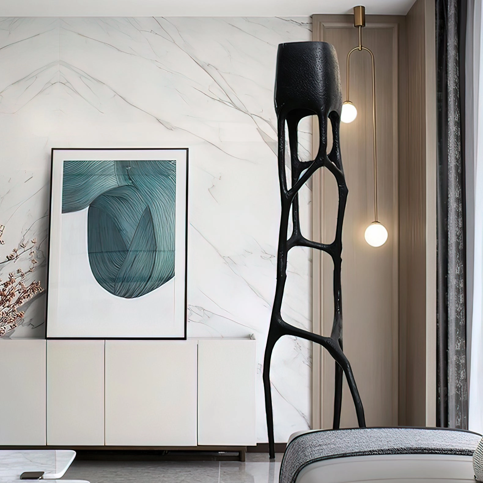 Gothic Sculpture Floor Lamp