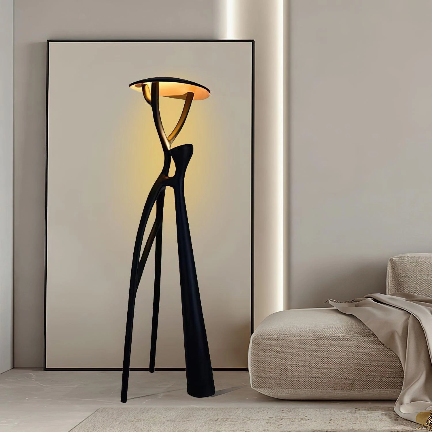 Gothic Tree Sculpture Floor Lamp
