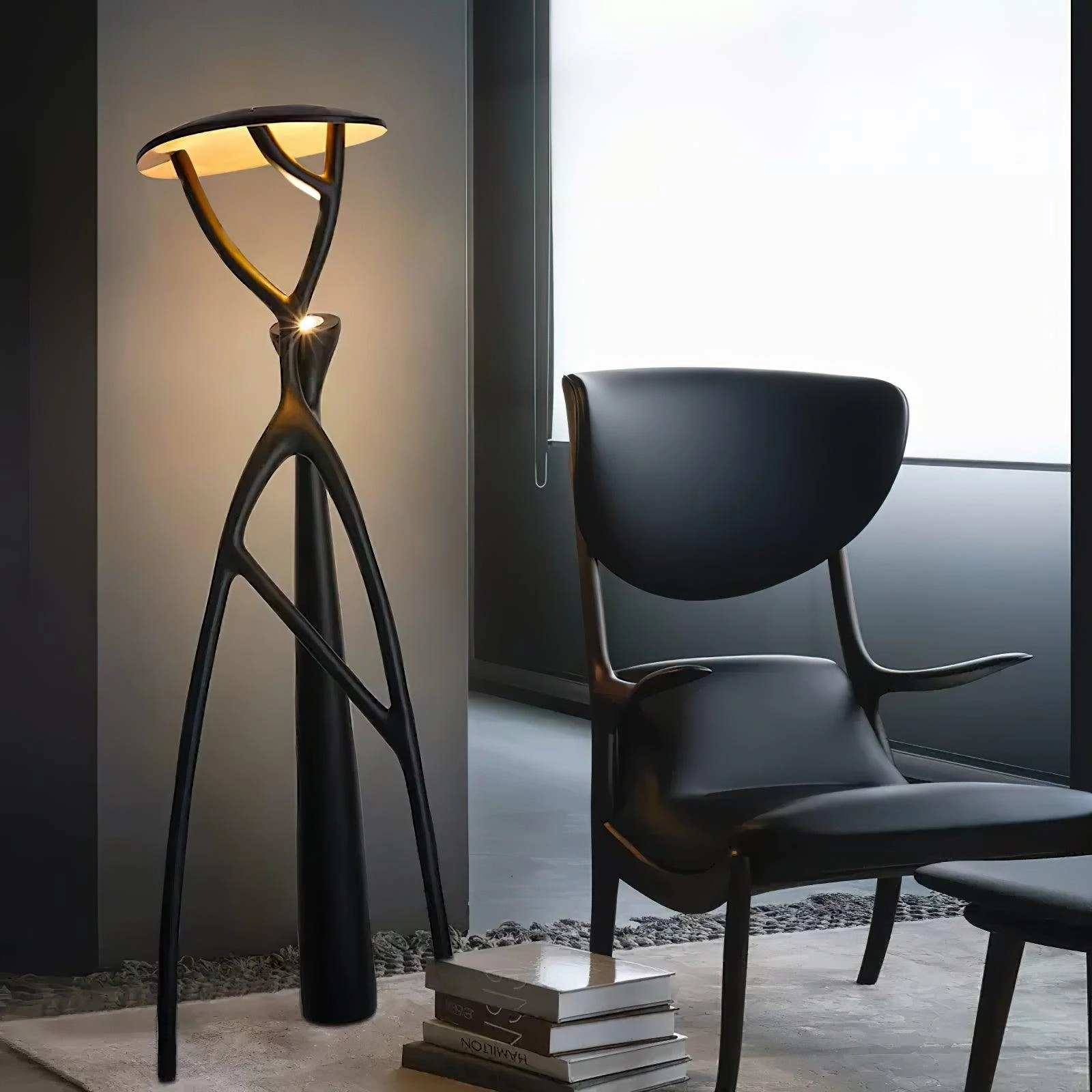 Gothic Tree Sculpture Floor Lamp