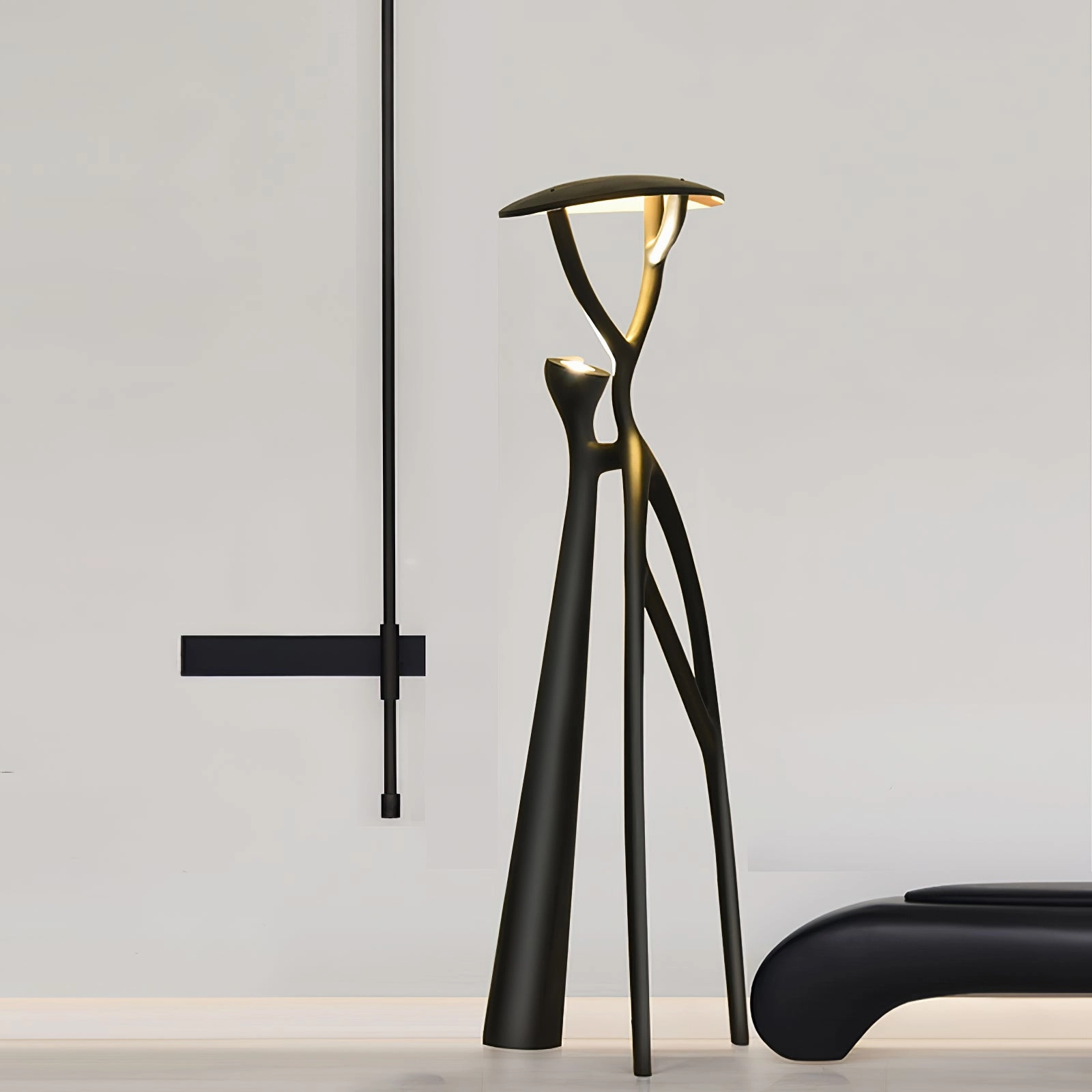 Gothic Tree Sculpture Floor Lamp
