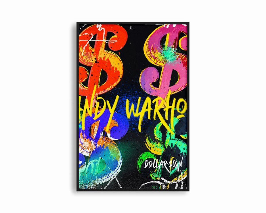 GraffArt - Andy Warhol Dollar #2nordic style wall decor