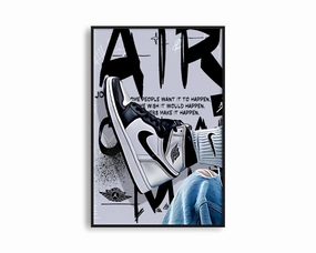 GraffArt - Grey Jumpmannordic style wall decor