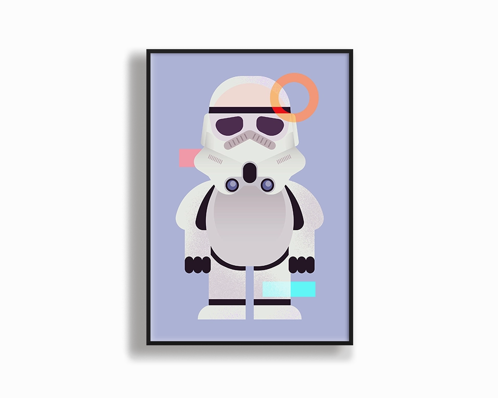 Graphic Stormtrooper (May The 4th Special)modern abstract painting decor