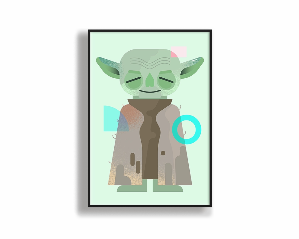 Graphic Yoda (May The 4th Special)nordic style wall decor