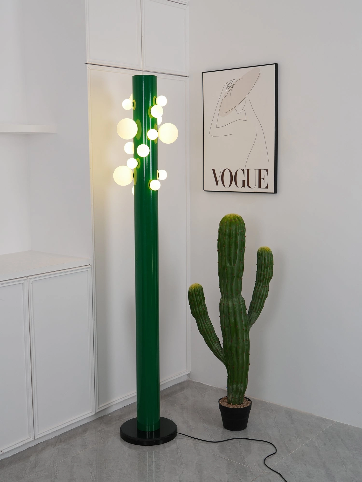 Green Apes Floor Lamp