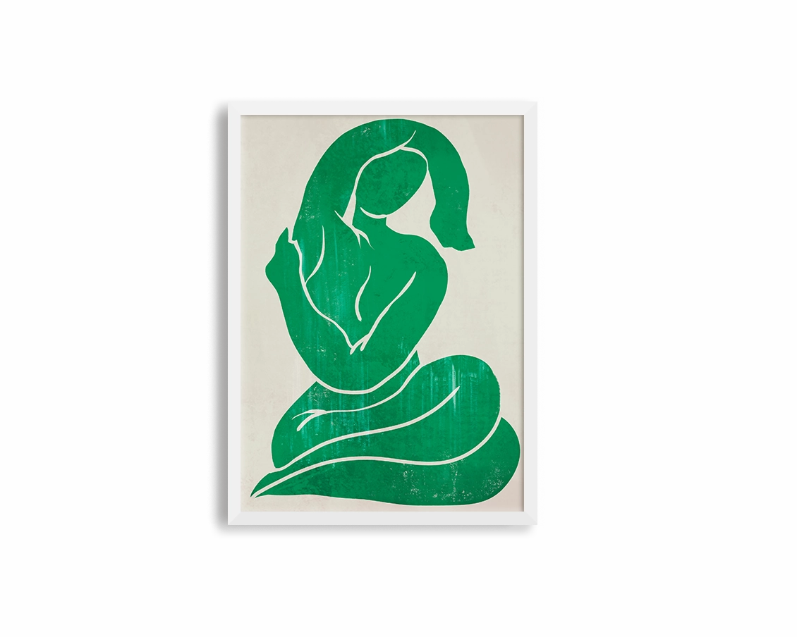 Green Figure Print 1