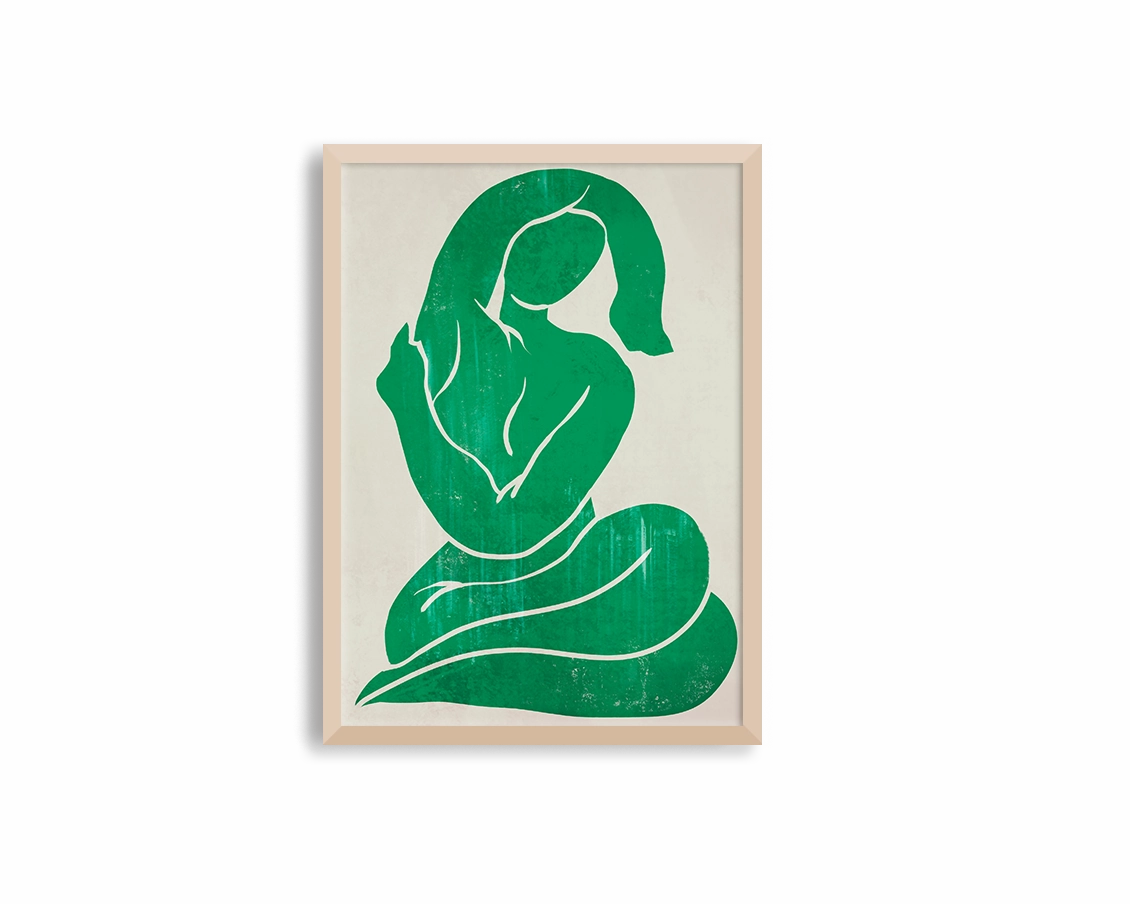 Green Figure Print 1