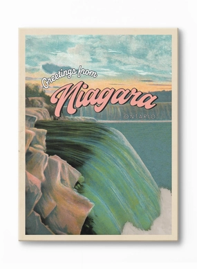 Greeting from Niagara Falls, Canvasindoor decorative canvas print