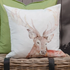 Gregor Stag Outdoor Cushion Naturalbedding sets ,throw blankets 