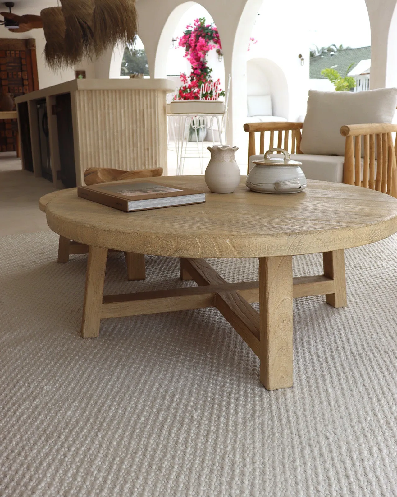 Greta Ivory Indoor Outdoor PET Rug