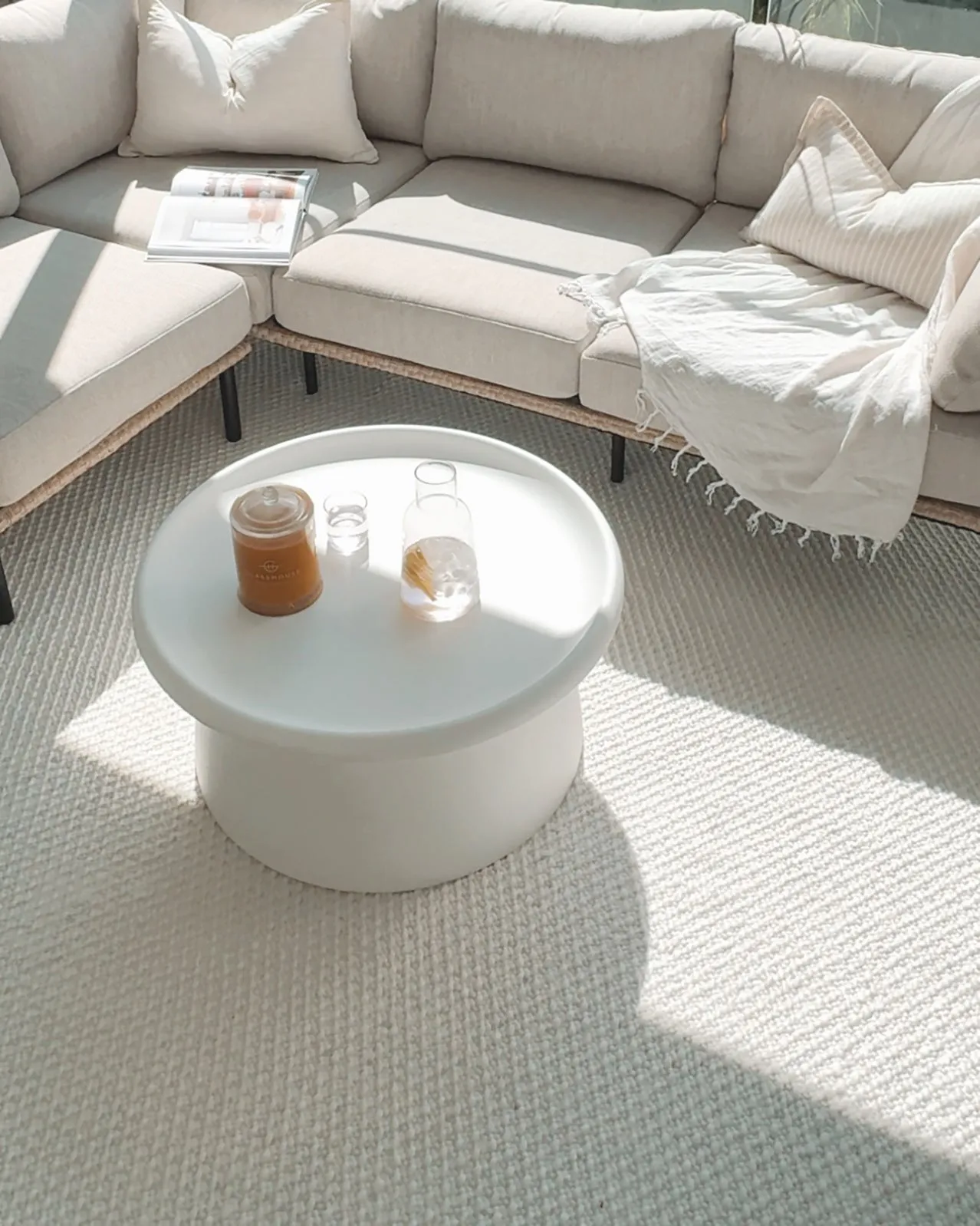 Greta Ivory Indoor Outdoor PET Rug
