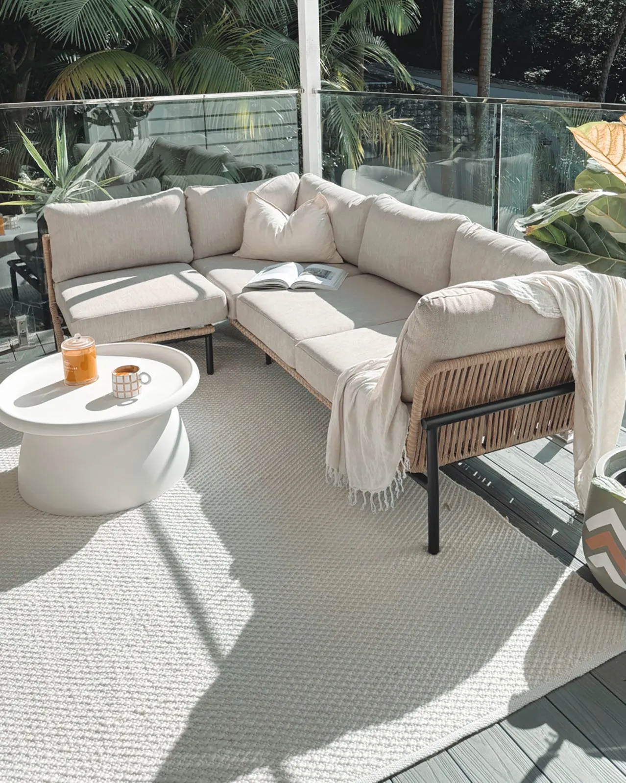 Greta Ivory Indoor Outdoor PET Rug