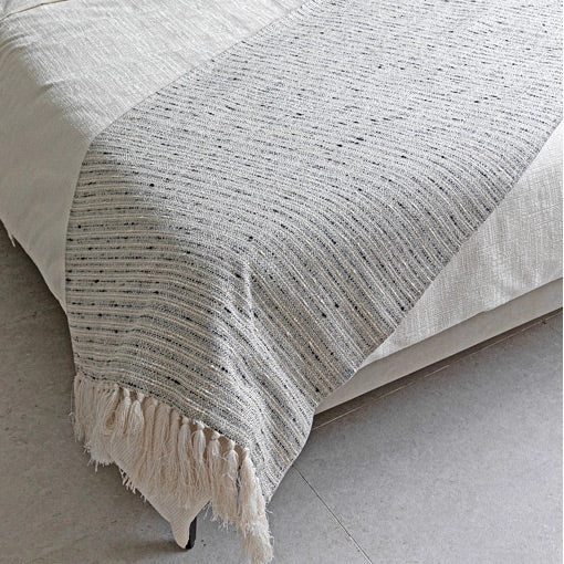 Grey And Blue Agate Pattern Bed Cushion Set