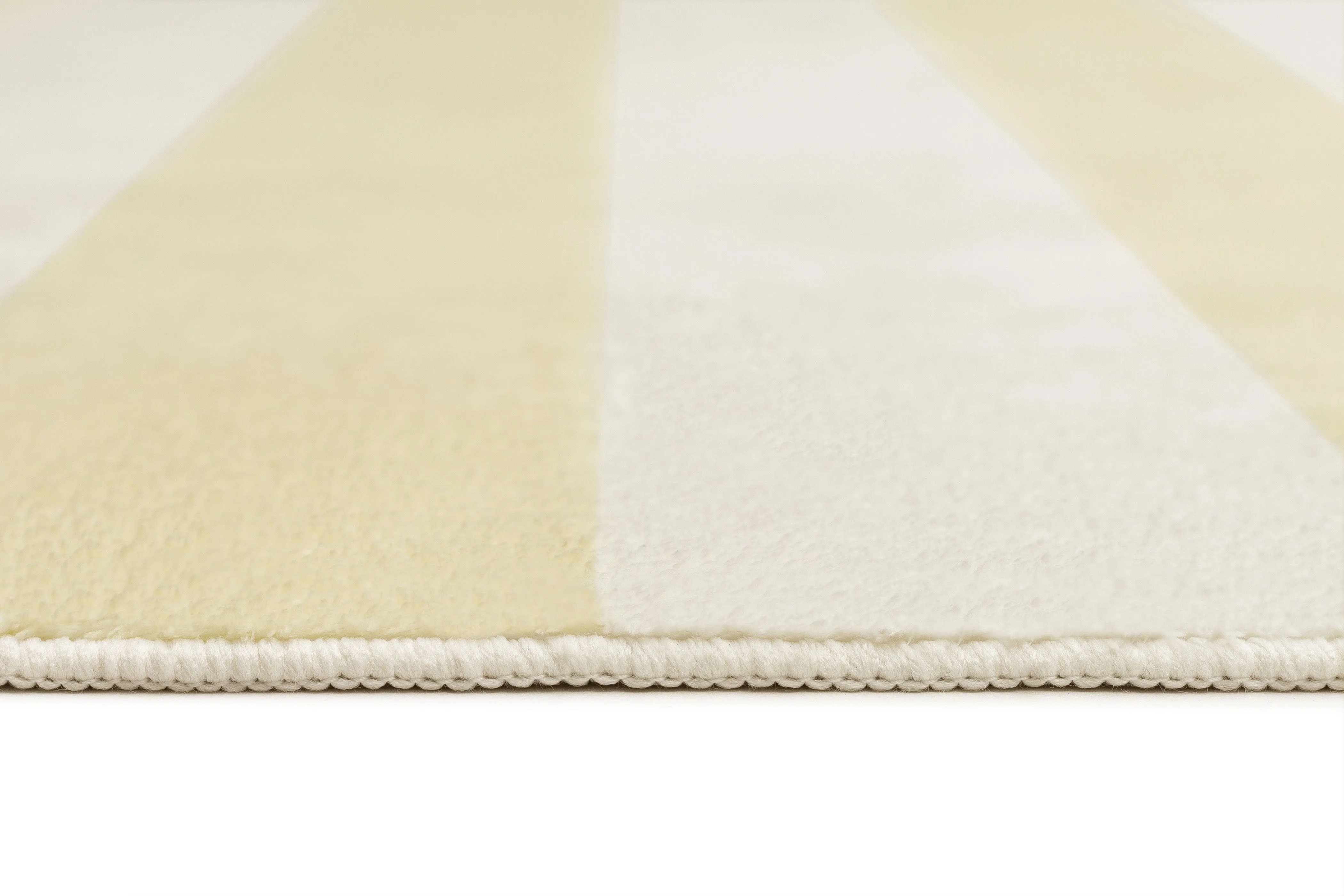 Griselda Yellow Cream Stripe Washable Rug