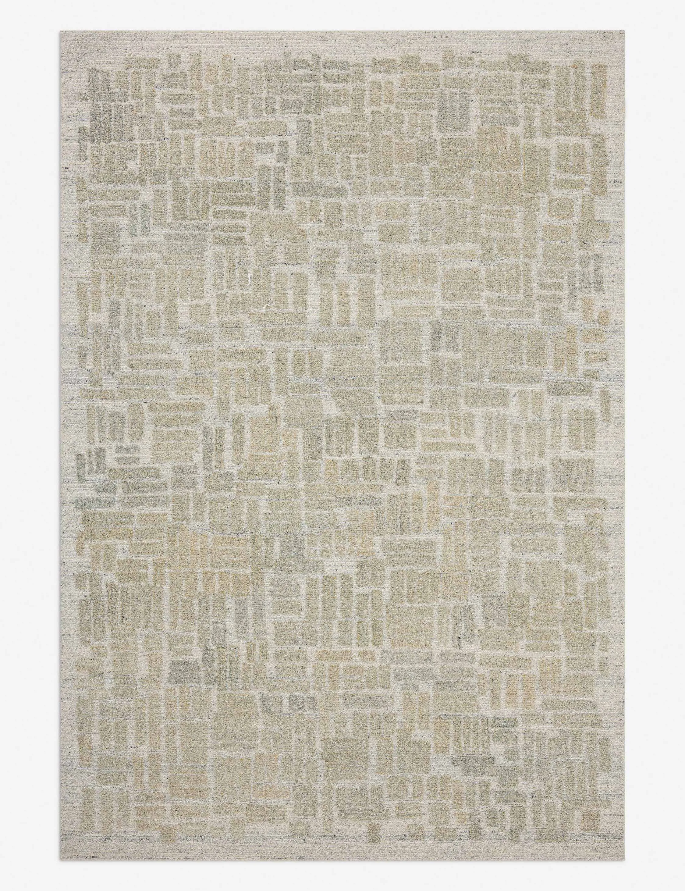 Gurley Hand-Tufted Wool Rugmodern color block patchwork rug