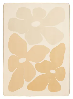 Gwen Yellow Flowers Rollie Pollie Playmatmodern color block patchwork rug