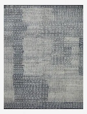 Gwyneth Hand-Knotted Wool Rug by Amber Lewis x Loloimodern color block patchwork rug