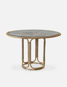 Gya Indoor / Outdoor Round Dining Tableoutdoor wrought iron plant stand