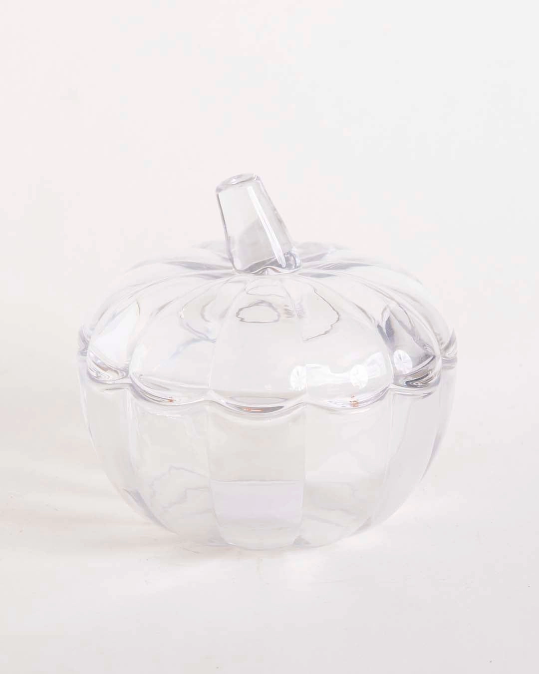 Halloween Pumpkin Glass Buffet Jar