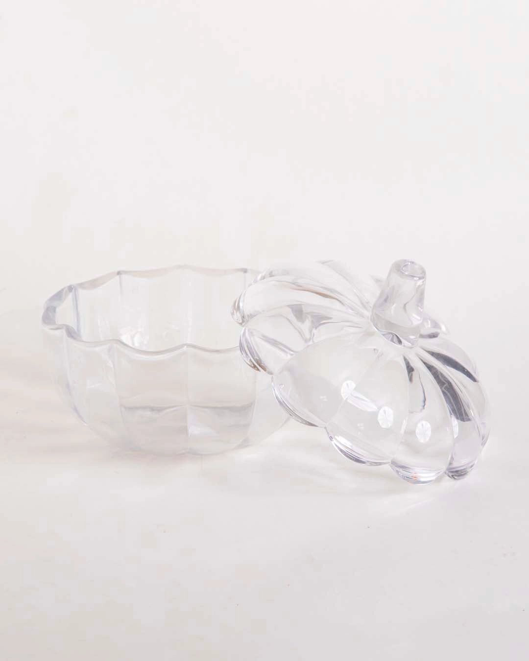Halloween Pumpkin Glass Buffet Jar