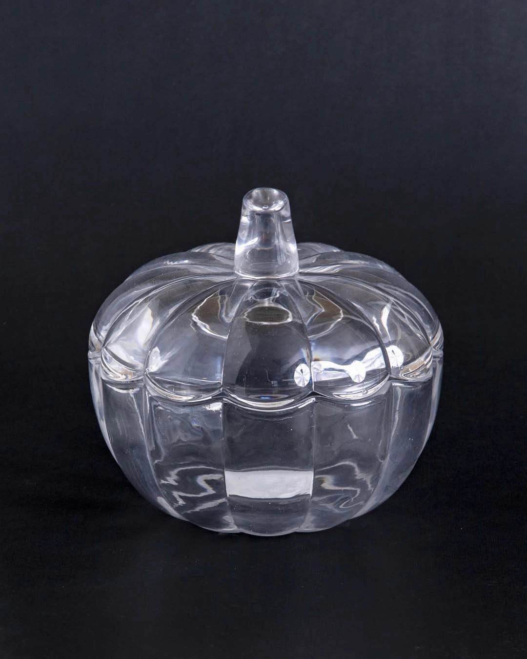 Halloween Pumpkin Glass Buffet Jar
