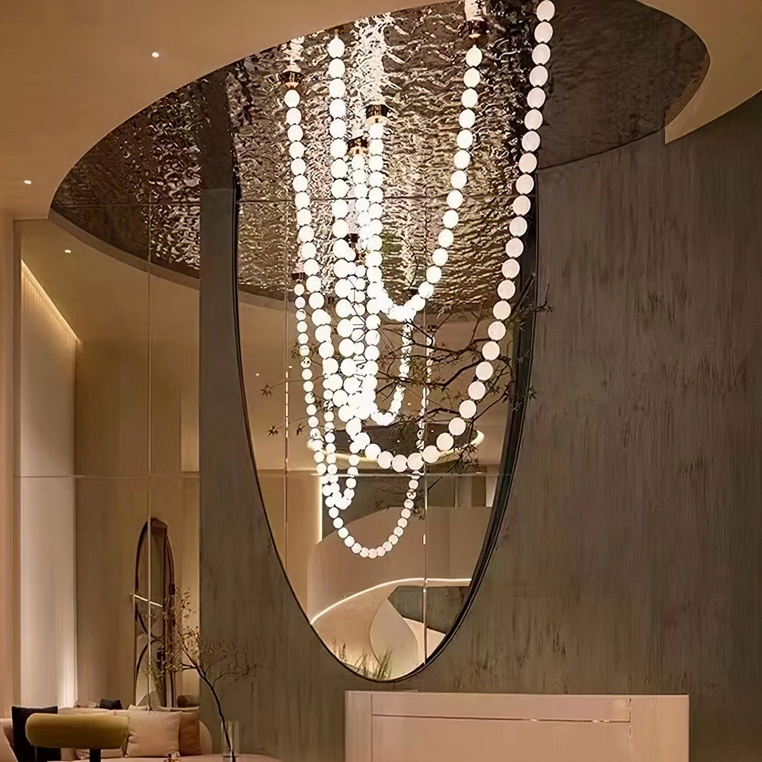 Halti Necklace Acrylic Chandelier