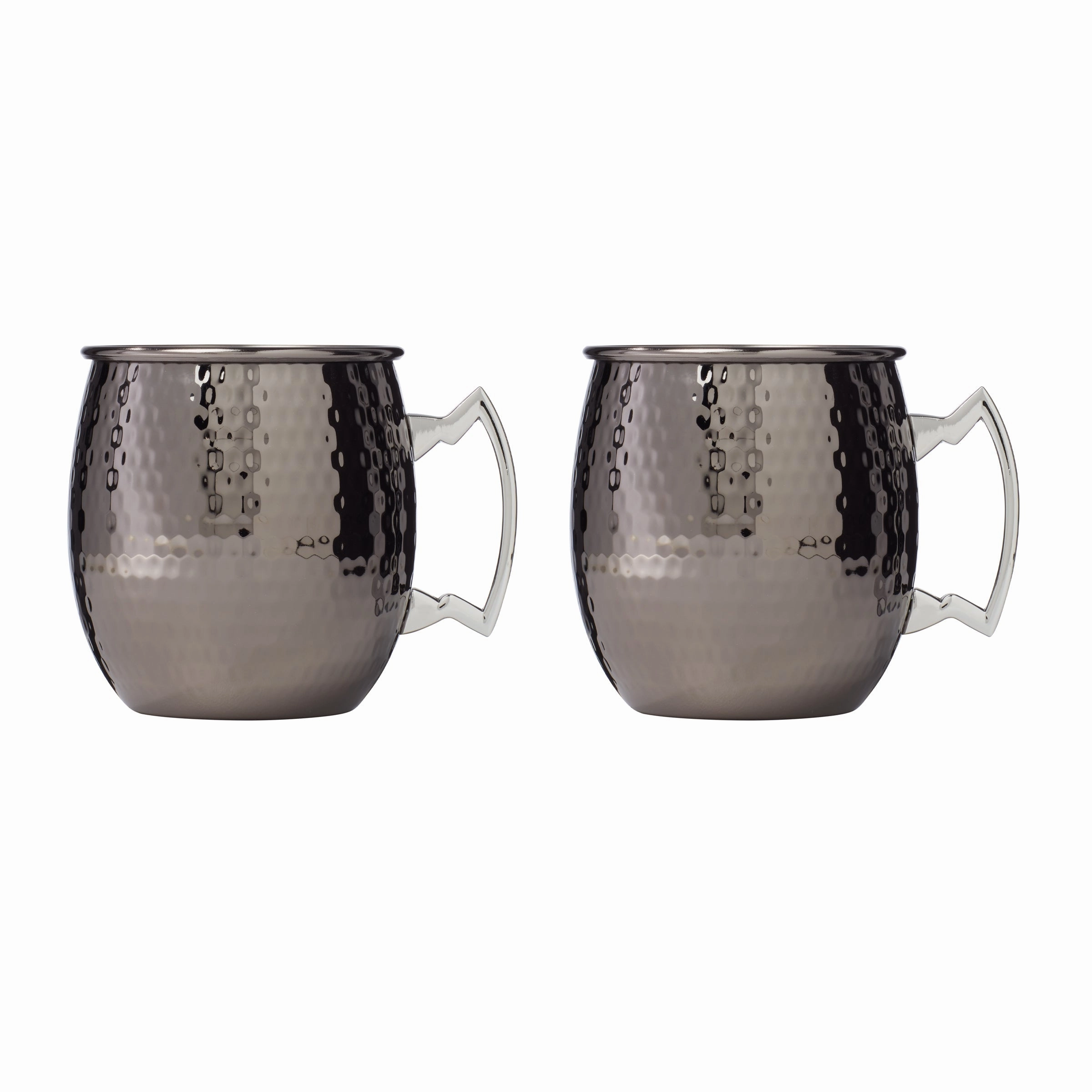 Hammered Black Moscow Mule Mugs - Set Of 2glass cups ,personalized mugs 